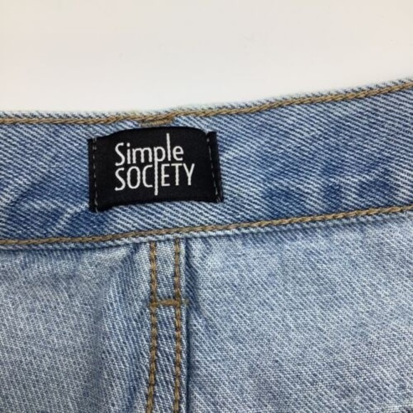 Simple Society Womens Roll Cuff Balloon Jeans Blue Size 11 NWT‎ - Picture 8 of 10